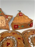 (8) Birch Bark Porcupine Quills Trays and Baskets
