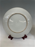 Pair of Antique Famille Rose Blue Plates