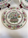 (3) Chinese Famille Rose Plates