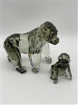 Swarovski Sculpture Endangered Wildlife Gorillas A 9100 in Original Box