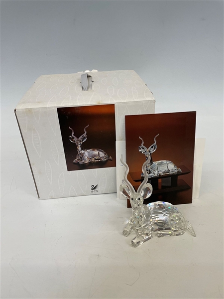 Swarovski Crystal Inspiration Africa 1994 Annual Edition Kudu COA and Box
