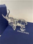 Swarovski Crystal Mother Elephant With COA and Box