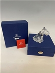 Swarovski Crystal Dog With COA and Original Box