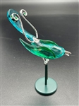 Swarovski Crystal Paradise Birds Boali Antique Green Sterling and Crystal With Box