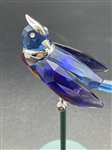 Swarovski Crystal Paradise Birds Benua Dark Sapphire Sterling and Crystal COA and Box