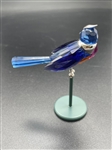 Swarovski Crystal Paradise Birds Benua Dark Sapphire Sterling and Crystal COA and Box