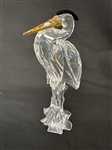 Swarovski Crystal Silver Heron With Box