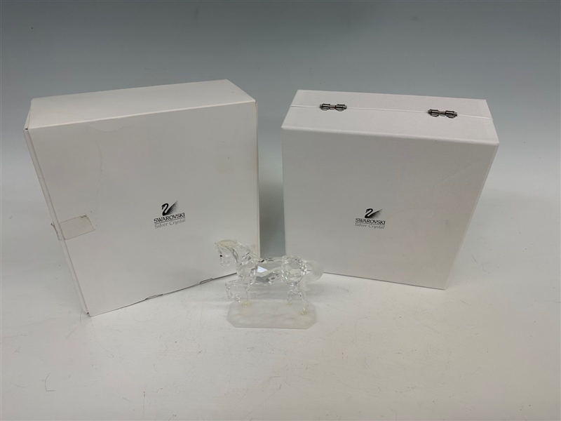 Swarovski Crystal Horse 7612 With Box