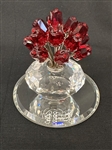Swarovski Crystal Society 15 Yr. Anniversary Flowers With COA and Box