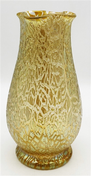 Art Nouveau Loetz Yellow/Gold Art Glass Vase