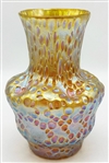 Loetz Candia Diaspora Silberiris Vase in Yellow
