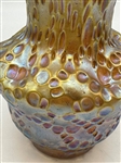 Loetz Candia Diaspora Silberiris Vase in Yellow
