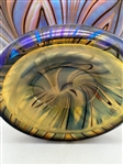 Pulled Feather Iridescent Vase Attributed to Tiffany Unsigned