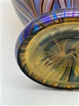 Pulled Feather Iridescent Vase Attributed to Tiffany Unsigned