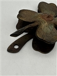 North and Judd Mfg. Art Nouveau Bronze Clover Desk Clip