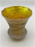 Quezal Threaded Heart and Vine Glass Shade