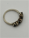 14k White Gold Diamonds and Sapphires