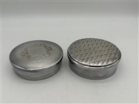 (2) Silver Plate Dresser Boxes; Hans Jensen, Kirk Intl.