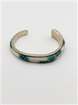 Wilbur Yazzie Turquoise Sterling Silver Cuff Bracelet