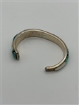 Wilbur Yazzie Turquoise Sterling Silver Cuff Bracelet