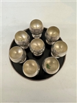 (8) Gorham Sterling Silver 955 Mini Cordial Liqueur Cups With Tray