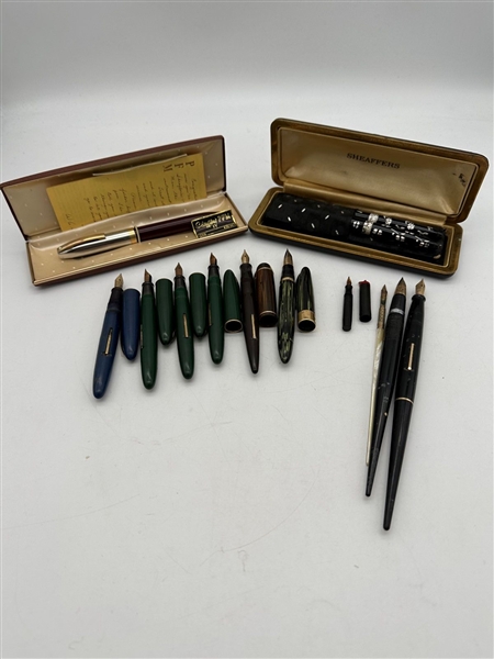 Group of 14k Gold Nib Fountain Pens