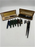 Group of 14k Gold Nib Fountain Pens