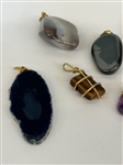 (8) Rock Gem Pendants