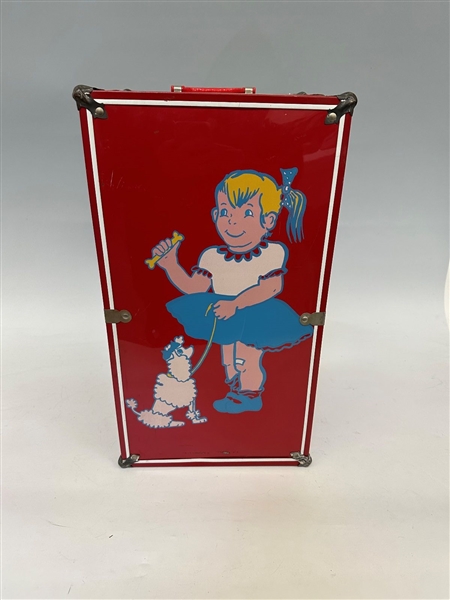 Vintage Doll Travel Trunk With Madame Alexander Doll and Accessories, Clothes: 
