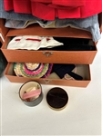 Vintage Doll Travel Trunk With Madame Alexander Doll and Accessories, Clothes: 