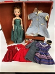 Vintage Doll Travel Trunk With Madame Alexander Doll and Accessories, Clothes: 