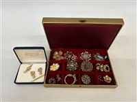 Group of Costume Jewelry: Sarah Cov, Sterling, Unsigned