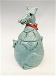 1965 McCoy Pottery Kangaroo and Joey #234 Cookie Jar