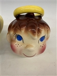 DeForest California Pottery Holy Devil/Halo Boy Cookie Jar