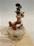 (2) Lenox Pinocchio Figures With COA and Boxes