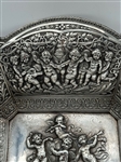 Derby Silver Plate Repousse Bread Bowl With Putti Decoration 