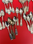 (45) Coin Silver Spoons With Maker's and Retailer's Marks
