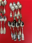 (45) Coin Silver Spoons With Maker's and Retailer's Marks