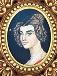 Hand Painted Miniature Painting on Playing Card Signed