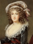 Hand Painted Portrait Miniature Portrait Princess De Lamballe