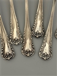 (12) Dominick and Haff Acanthus Sterling Silver Demitasse Gold Wash Spoons