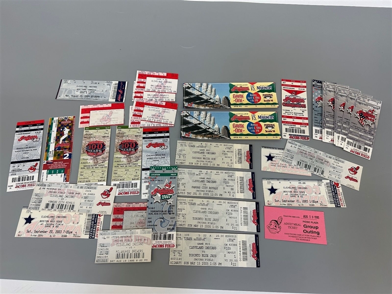 Cleveland Indians Game Tickets and Stubs