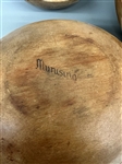 (5) Michigan Munising Hand Carved Wooden Bowl Set