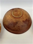 (4) Hand Carved Farmhouse Dough Bowls