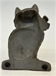 After Hubley Cast Iron Cat Door Stop With Original Paint