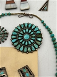 Native American Sterling Silver Turquoise Jewelry Lot
