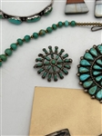 Native American Sterling Silver Turquoise Jewelry Lot
