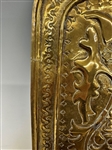 Pair 18th Century Hand Hammered Brass Wall Candle Sconces