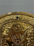 Pair 18th Century Hand Hammered Brass Wall Candle Sconces