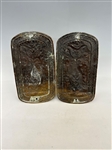 Pair 18th Century Hand Hammered Brass Wall Candle Sconces